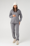 Спортивный костюм для беременных и кормящих 16534 серый