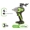 Гайковерт ударный акк. Greenworks GD24IW400, 24V,б/щет, 1/2'', 400Нм, 1х4Ач, ЗУ, кор (3802907CUB) — фото 1