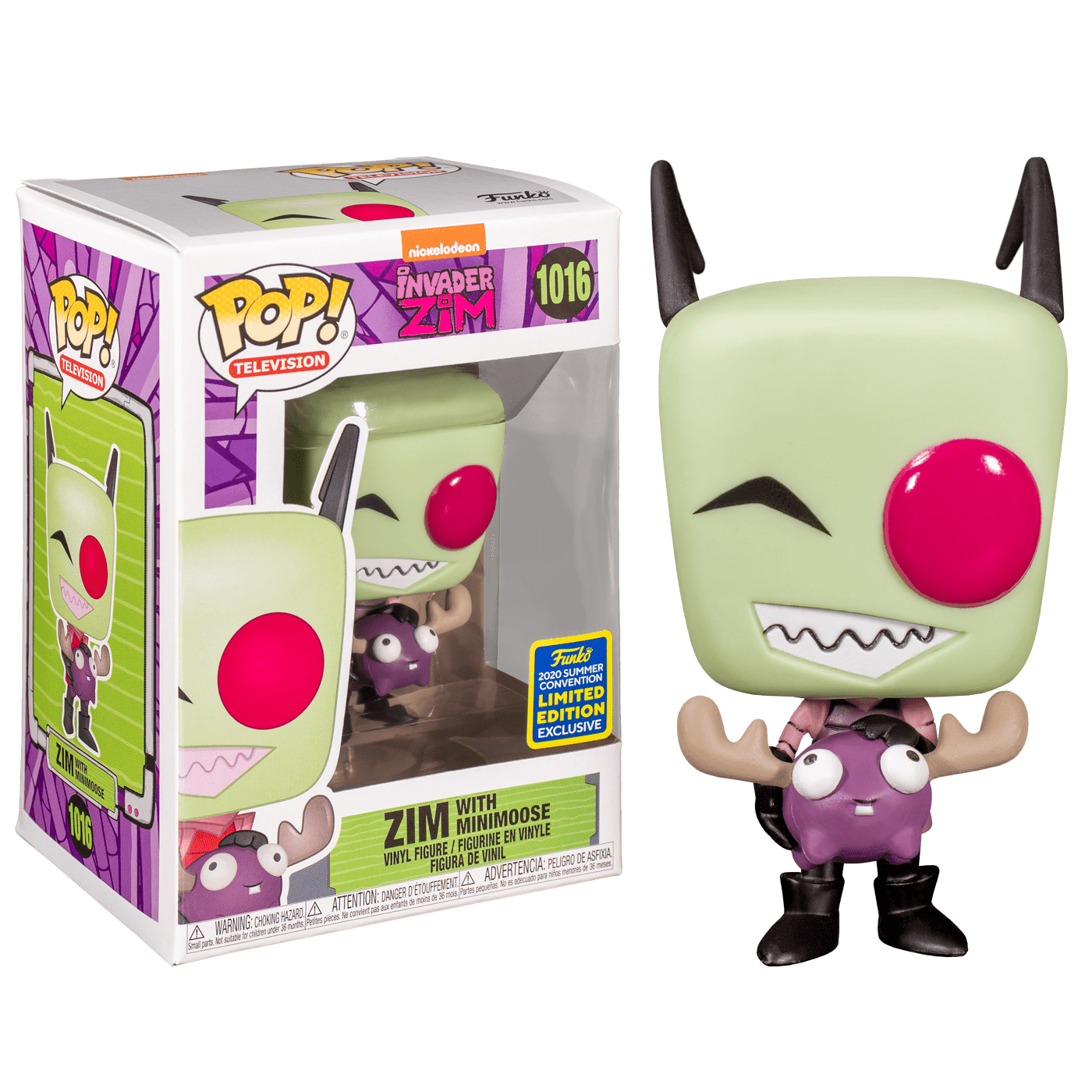 Invader Zim: Zim with Minimoose (Funkon 2020 Exc) (1016)