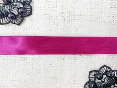 Лента атласная, ш. 2 см, фуксия