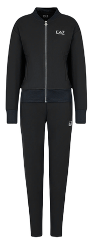 Женский теннисный костюм EA7 Woman Jersey Tracksuit - black