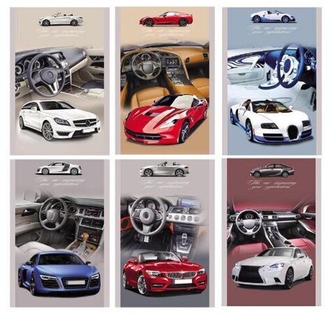 Блокнот А5 32л Элитные авто