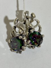Альфа (серьги из серебра)