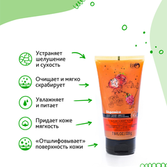 Bio World Veganica Скраб-сорбет сахарный для смягчения и увлажнения кожи, 220г