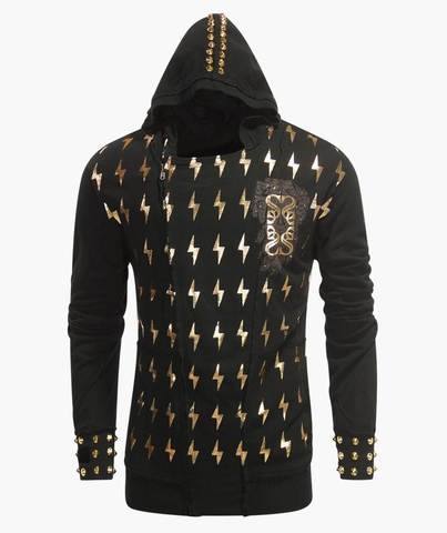 The Saints Sinphony | Худи мужское LIGHTNING ZEUS HOODY GOLD перед