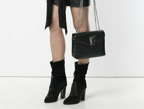 Сумка Saint Laurent Monogram Loulou Small Черный