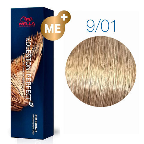 Wella Koleston Pure Naturals 9/01 (Очень светлый блонд натуральный пепельный Орех пекан) - Стойкая краска для волос