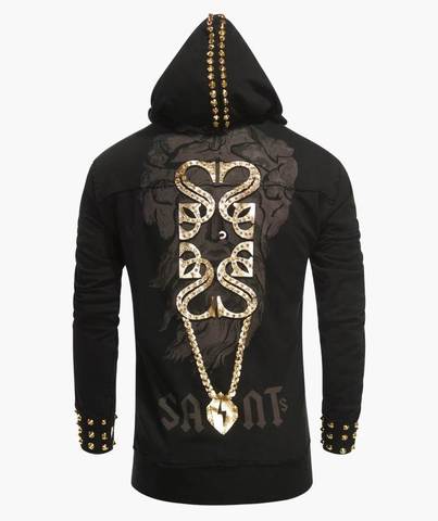 The Saints Sinphony | Худи мужское LIGHTNING ZEUS HOODY GOLD спина