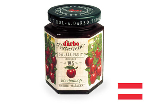 Конфитюр Darbo Вишня мараска, 200г