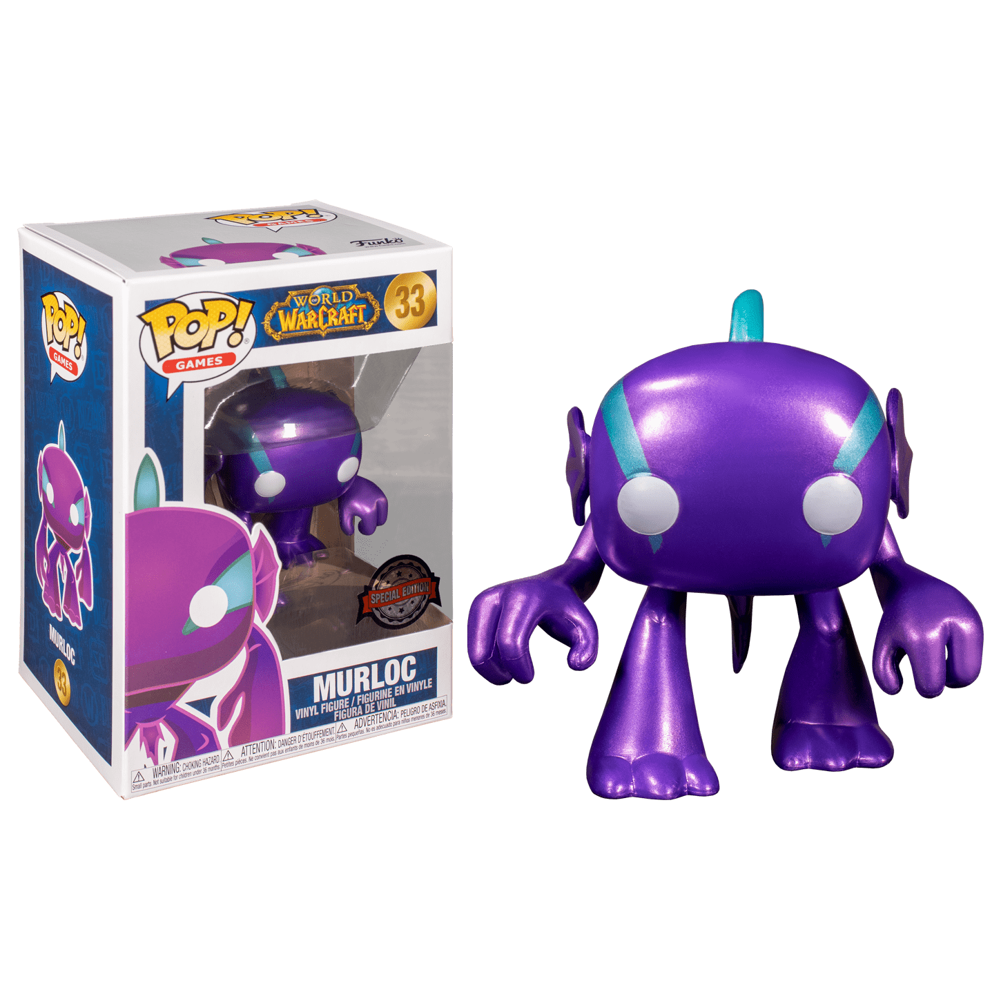 Фигурка Funko POP! Vinyl: Games: Blizzard 30th: Spectral Murloc (PU) (MT)  (Exc) купить по цене 1 590 руб в интернет-магазине комиксов Geek Trip