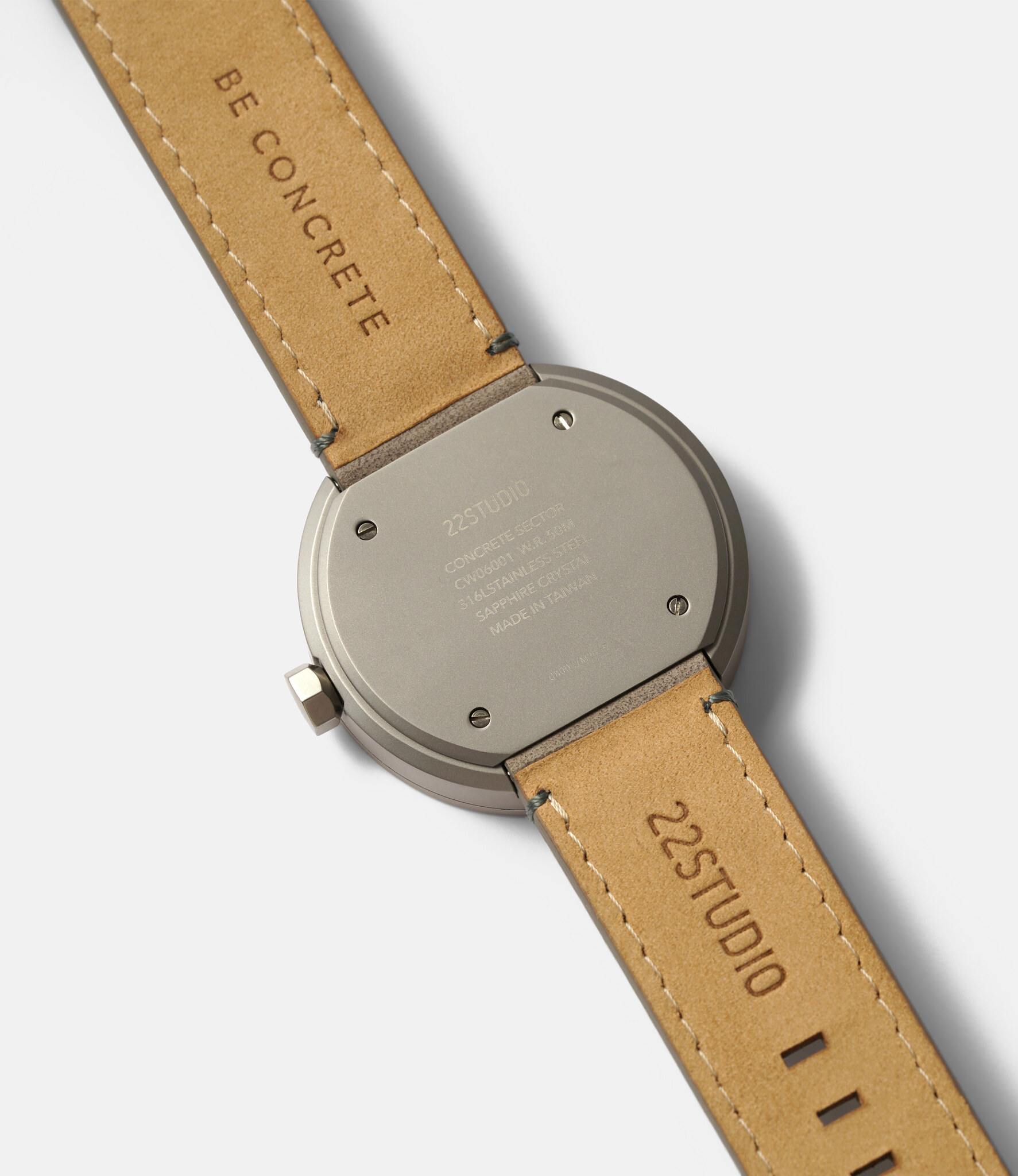 22 Studio Concrete Sector Golden Age — часы с бетонным циферблатом (40 мм)