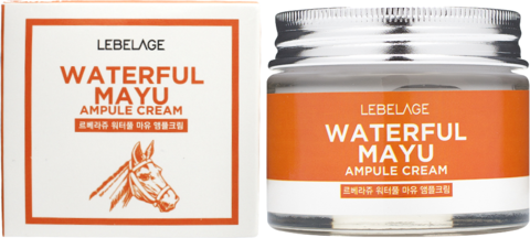 Lebelage Ampule Cream Waterful Mayu Крем для лица увлажняющий ампульный с лошадиным жиром