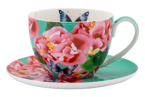 Чашка с блюдцем 400мл Maxwell&Williams Камелии