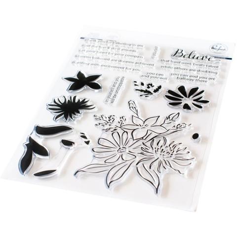 Штамп силиконовый Pinkfresh Studio Clear Stamp Set 15х20 см - Believe In Yourself