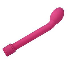 Ярко-розовый вибромассажер G-SPOT VIBRATOR - 21 см. - 