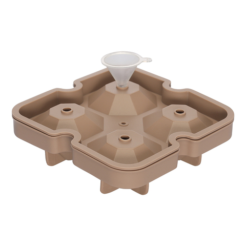 Форма для льда Smart Solutions Ice diamond пепельно-розовая