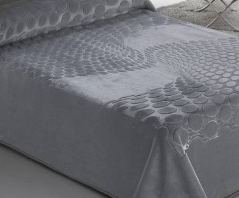 Плед 220x240 Mora Serena 413 06 gris серый