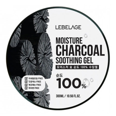 Lebelage Moisture Charcoal 100% Soothing Gel - Гель увлажняющий успокаивающий с углем