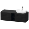 Duravit D-Neo Тумбочка подвесная, 459x1400x550 мм, 2 ящика, цвет: Black Oak DE4950R1616