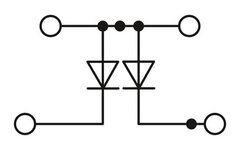 PTTB 2,5-2DIO/O-UL/O-UR-Клеммный блок