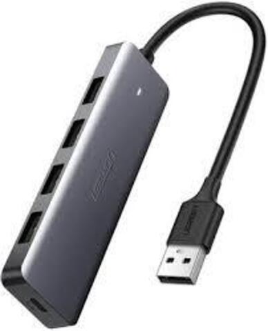 USB-хаб UGREEN 4-Port USB 3.0 Hub with USB-C power port 1м CM219 (35574) черный