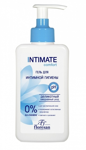 Флоресан INTIMATE Деликатный гель для интимной гигиены с экстрактом лотоса Comfort 250мл Ф-272