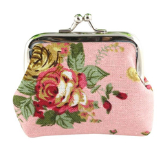Женский кошелек с цветочным принтом