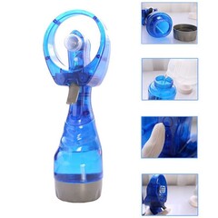 Портативный ручной вентилятор с пульверизатором WATER SPRAY FAN, цвет синий