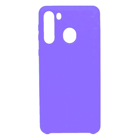 Силиконовый чехол Silicone Cover для Samsung Galaxy A21 (Сиреневый)