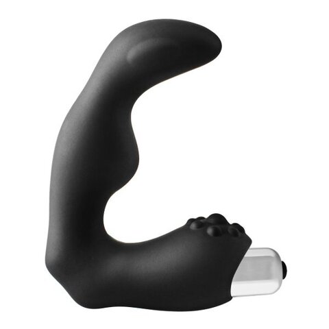 Черный вибромассажер простаты FantASStic Vibrating Prostate Massager - 11,3 см. - Dream Toys Fantasstic 21939