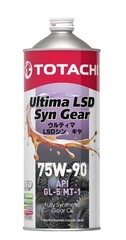 Масло TOTACHI 75/90 Ultima LSD Syn-Gear GL-5/MT-1 трансмиссионное 1 л