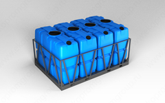 Кассета стандартная ЭкоПром SK 4 шт прямоугольная (329x220x175см;синий) - арт.555744