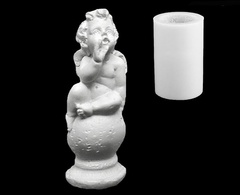 Силиконовый молд Ангелочек на шаре молд 3D