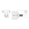 Gessi 65521#299 Gessi VENTI20 Крючок двойной, цвет черный матовый