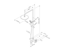 Душевая система ShowerSpot с термостатом AM.PM Gem - F0790510