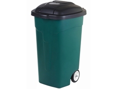Контейнер для мусора пластик 110 л с крышкой с колесами