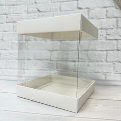 Коробка для торта прозрачная 16х16х18 см
