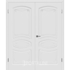 Купить Двустворчатая дверь эмаль VFD Versal Polar белая глухая