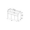 Aquanet 179637 Компл.3 - Тумба Латина 100 цв.белый (179637)