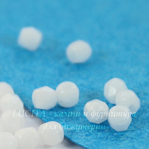 Бусина 2Tiny Шарик с огранкой, 2 мм, белый мел, 20 шт