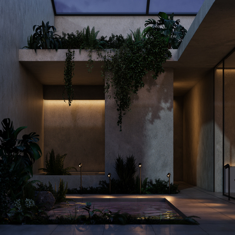 Ландшафтный светодиодный светильник Maytoni Spira O497FL-L12B3K