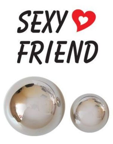 Серебристые вагинальные шарики Sexy Friend без шнурка - Sexy Friend SEXY FRIEND SF-70161