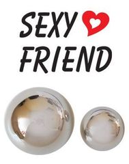 Вагинальные шарики Sexy Friend серебристые без шнурка