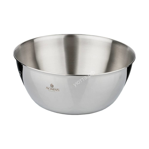 Миска металлическая Agness Professional 2,4 л (22*9 см) - купить