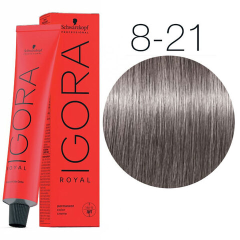 Schwarzkopf Igora Royal New 8-21 (Светлый русый пепельный сандрэ экстра) - Краска для волос