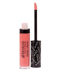 benecos Натуральный блеск для губ тон розовый фламинго 5 мл