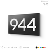 Номер на дверь 944, табличка на дверь для офиса, квартиры, кабинета, аудитории, склада, черная 120х70 мм, Айдентика Технолоджи