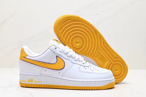 Nike air force 1 low trainer white / yellow new arrivals