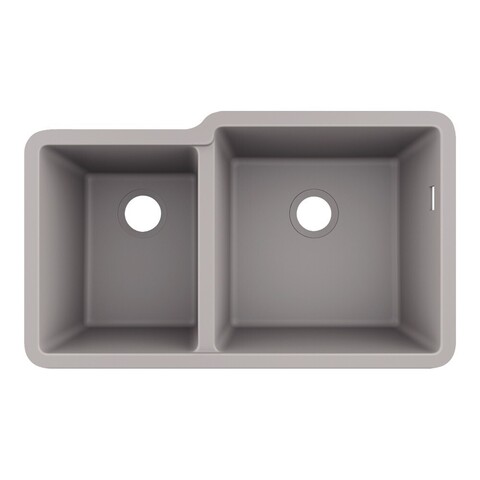Hansgrohe S51 43436380 Мойка для кухни двойная встраиваемая снизу 82*45 см (серый)