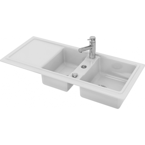 7513110000 Duravit Cassia Кухонная мойка Cassia 80 1160x510, белая